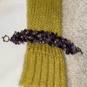 Original Lapis Beach Hand knit Bracelet